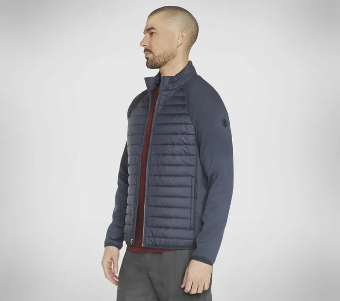 Skechers Hybrid Jacket 20 Charcoal Navy Men Tops Skechers Hybrid Jacket 20 Charcoal Navy Men Tops
