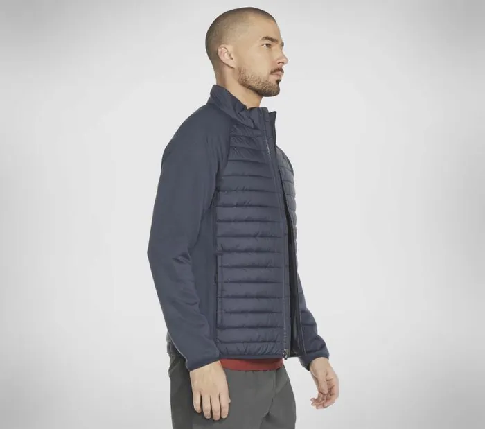 Skechers Hybrid Jacket 20 Charcoal Navy Men Tops Skechers Hybrid Jacket 20 Charcoal Navy Men Tops