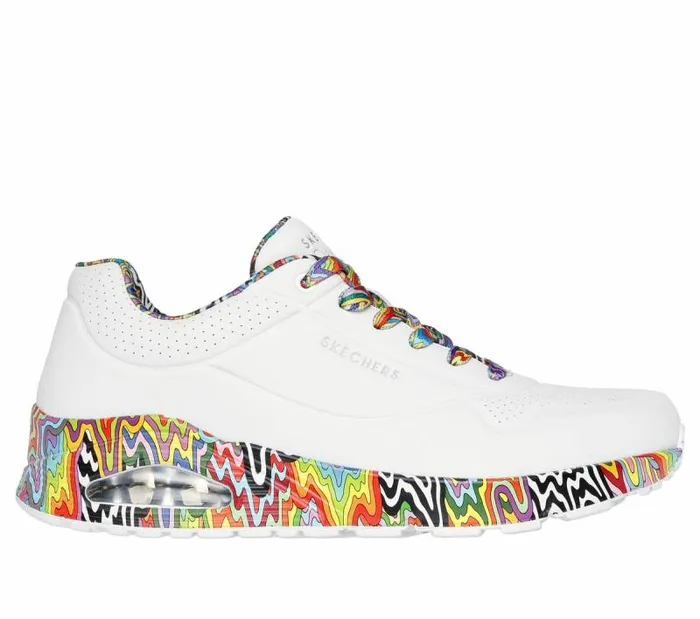Skechers Jen Stark Uno 8211 Stark Mini Drip White Multi Men Athletic Sneakers Skechers Jen Stark Uno 8211 Stark Mini Drip White Multi Men Athletic Sneakers
