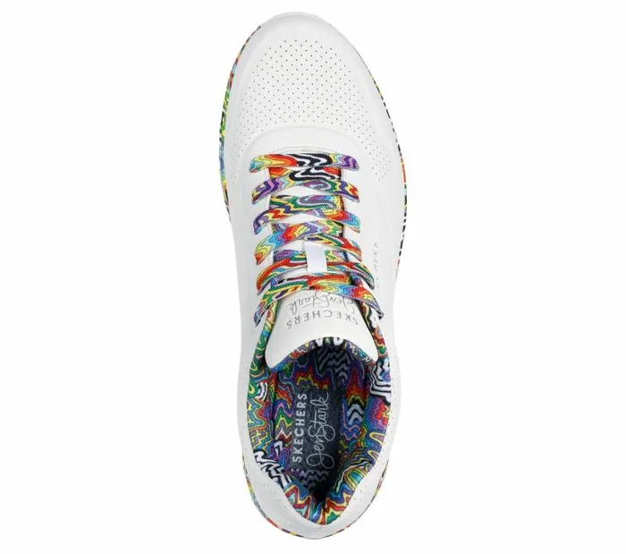 Skechers Jen Stark Uno 8211 Stark Mini Drip White Multi Men Athletic Sneakers