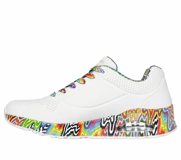 Skechers Jen Stark Uno 8211 Stark Mini Drip White Multi Men Athletic Sneakers