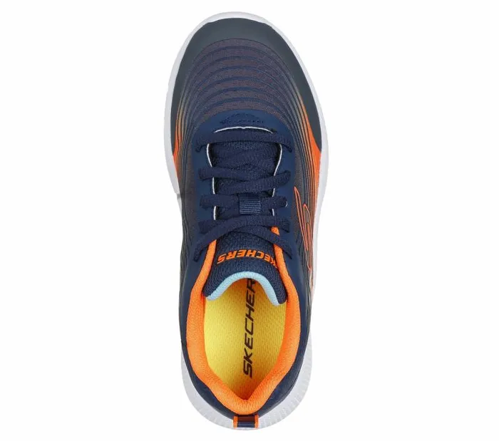 Skechers Microspec Advance 8211 Revconix Navy Orange Kids Athletic Shoes and Sneakers Skechers Microspec Advance 8211 Revconix Navy Orange Kids Athletic Shoes and Sneakers