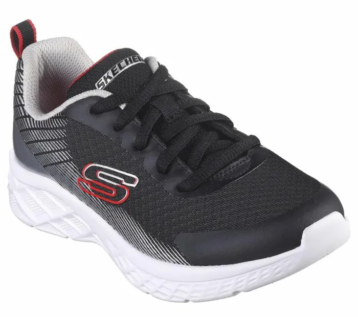 Skechers Microspec II 8211 Vovrix Black Red Kids Athletic Shoes and Sneakers Skechers Microspec II 8211 Vovrix Black Red Kids Athletic Shoes and Sneakers