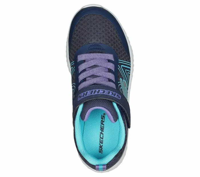 Skechers Microspec Plus 8211 Swirl Sweet Navy Multi Kids Athletic Shoes and Sneakers Skechers Microspec Plus 8211 Swirl Sweet Navy Multi Kids Athletic Shoes and Sneakers