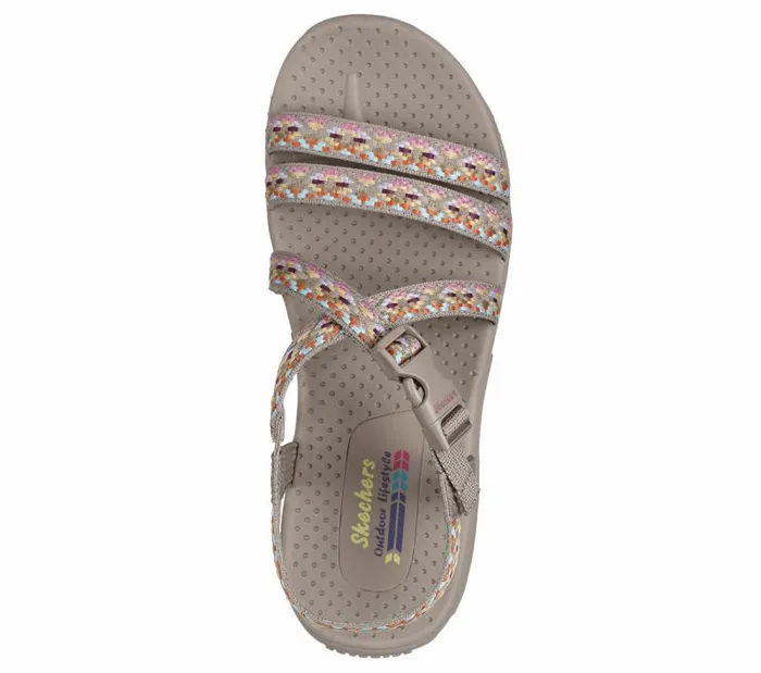 Skechers Reggae 8211 Dream Weaver Taupe Multi Women Sandals Skechers Reggae 8211 Dream Weaver Taupe Multi Women Sandals
