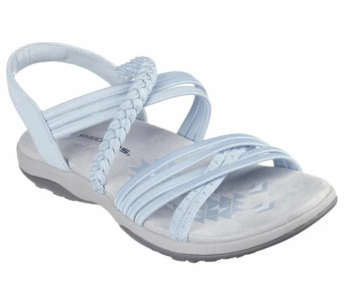 Skechers Reggae Slim 8211 InLove Light Blue Women Sandals Skechers Reggae Slim 8211 InLove Light Blue Women Sandals
