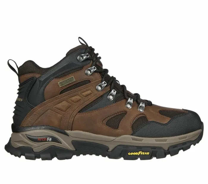 Skechers Relaxed Fit Arch Fit Tarver 8211 Ryland Brown Black Men Boots