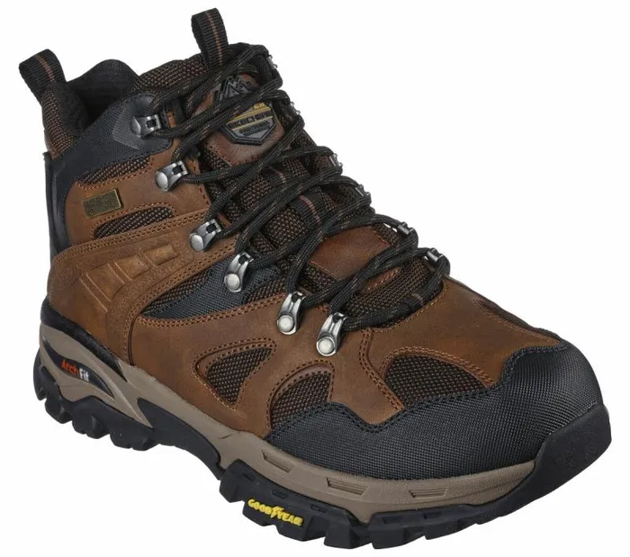 Skechers Relaxed Fit Arch Fit Tarver 8211 Ryland Brown Black Men Boots