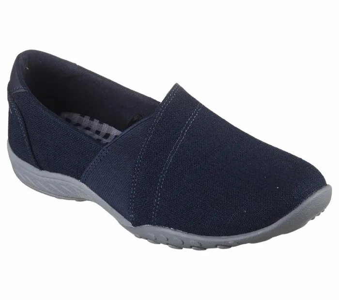 Skechers Relaxed Fit BreatheEasy 8211 Swayful Navy Women SlipOns Skechers Relaxed Fit BreatheEasy 8211 Swayful Navy Women SlipOns
