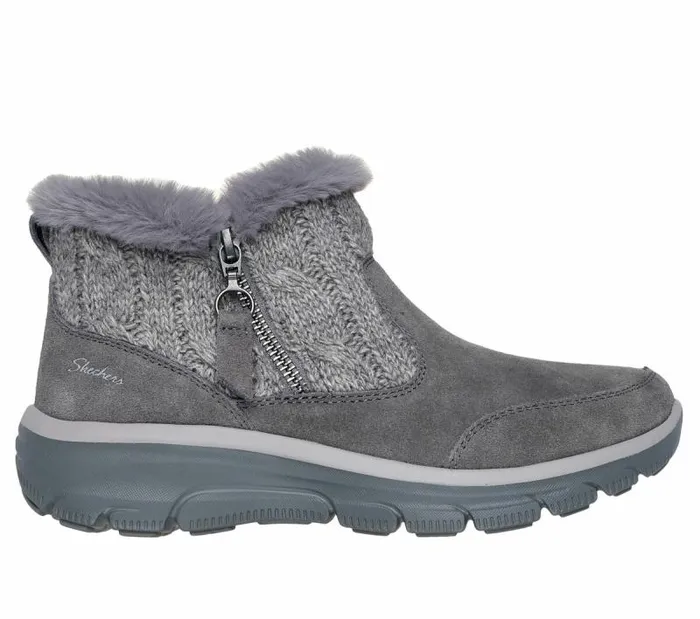 Skechers Relaxed Fit Easy Going 8211 Cozy Inn Gray Women Boots