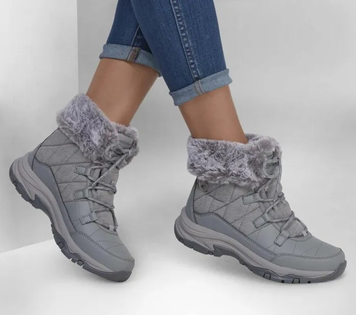 Skechers Relaxed Fit Trego8211 Winter Feelings Gray Women Boots Skechers Relaxed Fit Trego8211 Winter Feelings Gray Women Boots