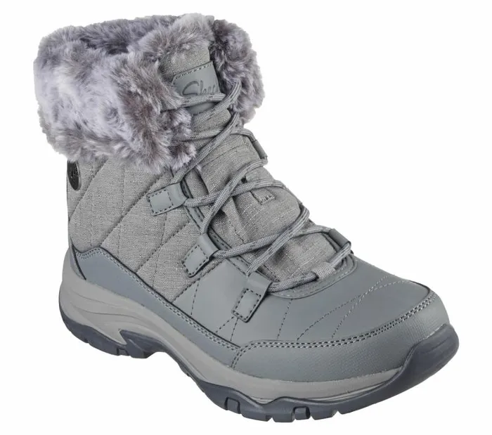 Skechers Relaxed Fit Trego8211 Winter Feelings Gray Women Boots Skechers Relaxed Fit Trego8211 Winter Feelings Gray Women Boots