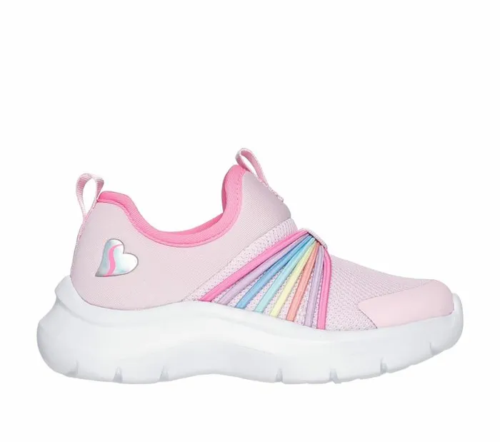 Skechers SkechFast 8211 Rainbow Fantastic Light Pink Kids Athletic Shoes and Sneakers Skechers SkechFast 8211 Rainbow Fantastic Light Pink Kids Athletic Shoes and Sneakers