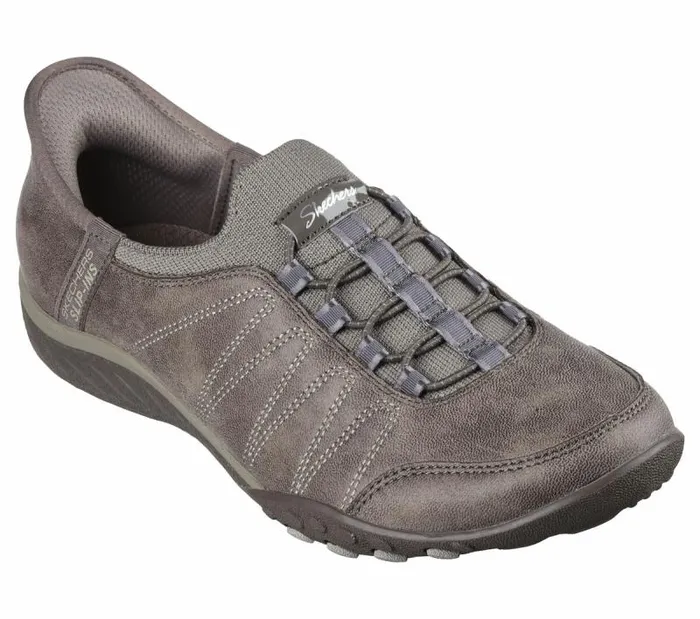 Skechers Skechers Slipins BreatheEasy 8211 HomeBody Dark Taupe Women Casual Sneakers Skechers Skechers Slipins BreatheEasy 8211 HomeBody Dark Taupe Women Casual Sneakers