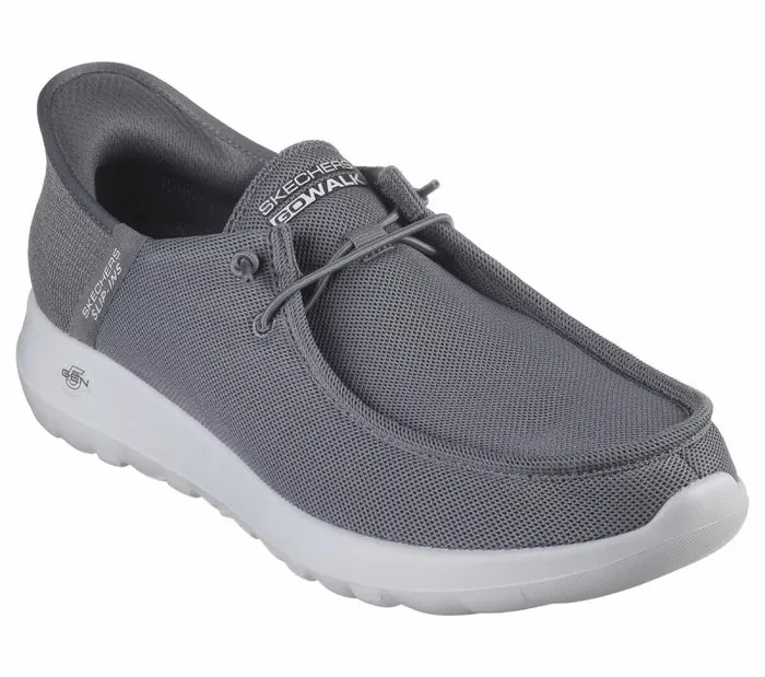 Skechers Skechers Slipins GO WALK Max 8211 Beach Casual Gray Men Casual Sneakers