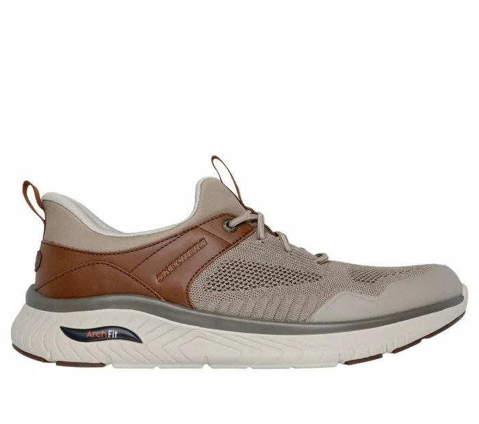 Skechers Skechers Slipins Relaxed Fit Arch Crosser 8211 Emeric Taupe Brown Men Casual Sneakers Skechers Skechers Slipins Relaxed Fit Arch Crosser 8211 Emeric Taupe Brown Men Casual Sneakers