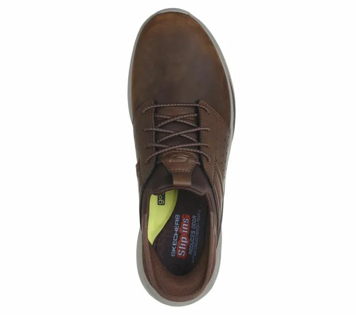 Skechers Skechers Slipins RF Slade 8211 Zachary Brown Men Casual Sneakers