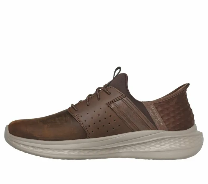 Skechers Skechers Slipins RF Slade 8211 Zachary Brown Men Casual Sneakers