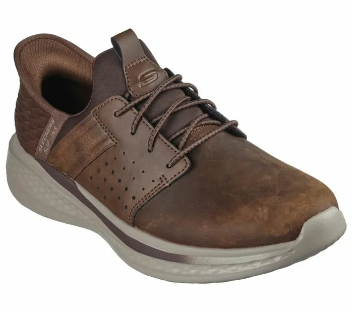 Skechers Skechers Slipins RF Slade 8211 Zachary Brown Men Casual Sneakers
