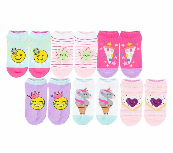 Skechers Smiley Floral Socks 8211 6 Pack Multi WomenMenKids Socks Skechers Smiley Floral Socks 8211 6 Pack Multi WomenMenKids Socks