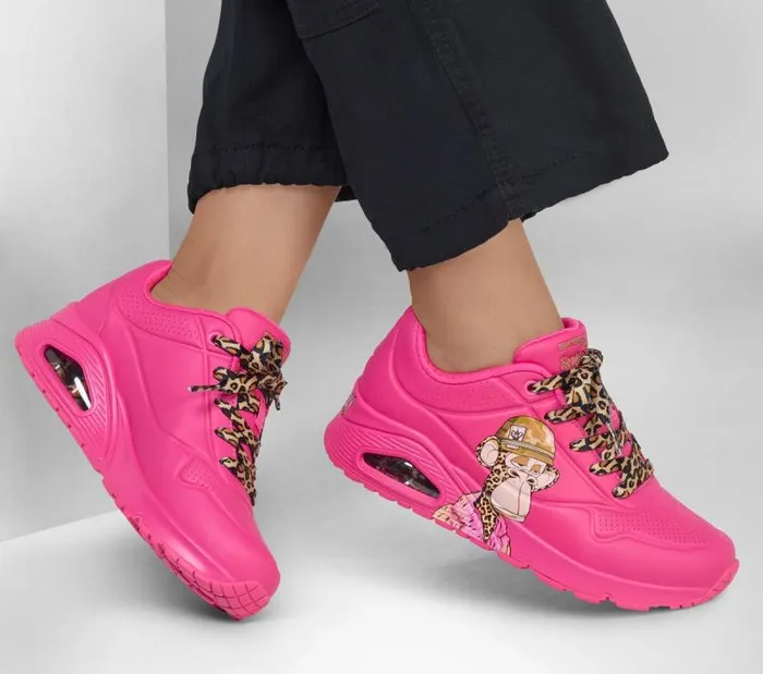 Skechers Snoop Dogg Uno 8211 Dr Bombay Hot Pink Women Casual Sneakers