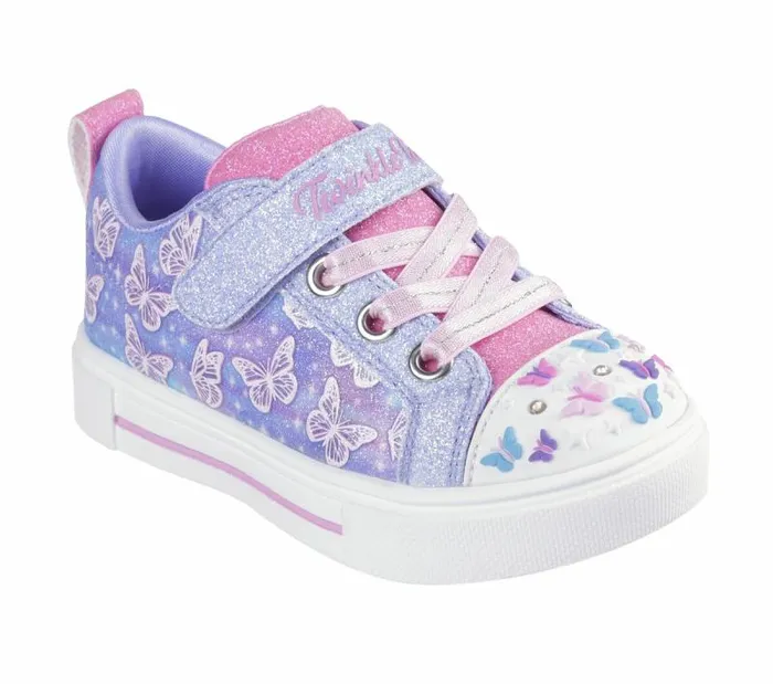 Skechers Twinkle Toes Twinkle Sparks 8211 Ombre Flutter Lavender Multi Kids Athletic Shoes and Sneakers Skechers Twinkle Toes Twinkle Sparks 8211 Ombre Flutter Lavender Multi Kids Athletic Shoes and Sneakers