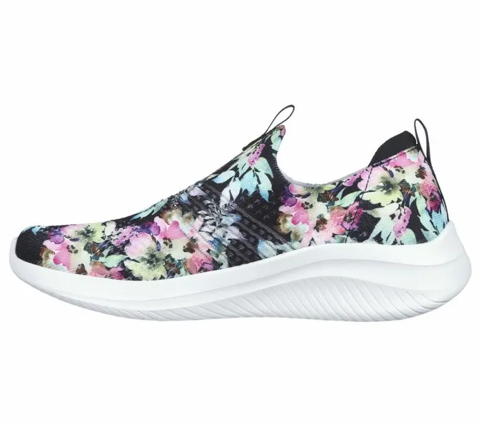 Skechers Ultra Flex 30 8211 Flower Road Black Multi Women Athletic Sneakers Skechers Ultra Flex 30 8211 Flower Road Black Multi Women Athletic Sneakers