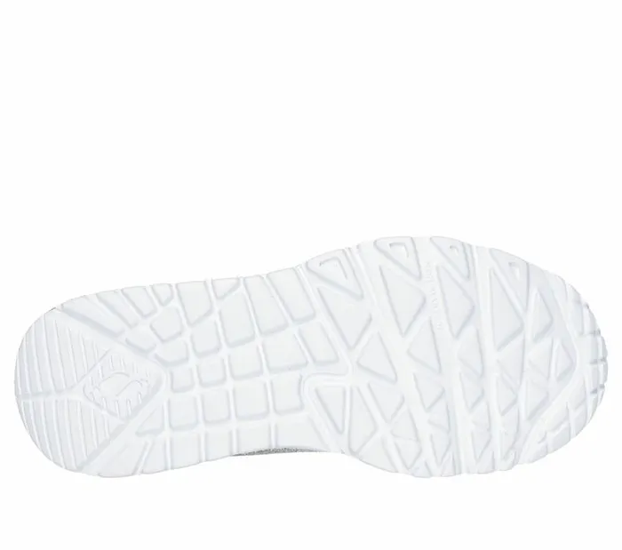 Skechers Uno Lite 8211 Metallic Shimmers White Multi Kids Athletic Shoes and Sneakers