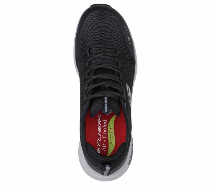 Skechers Work Arch Fit SR 8211 Ebinal Black Gray Women Work and Safety