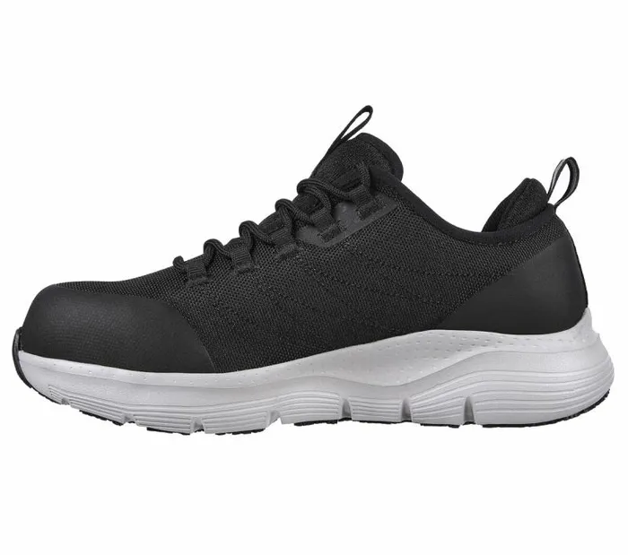 Skechers Work Arch Fit SR 8211 Ebinal Black Gray Women Work and Safety