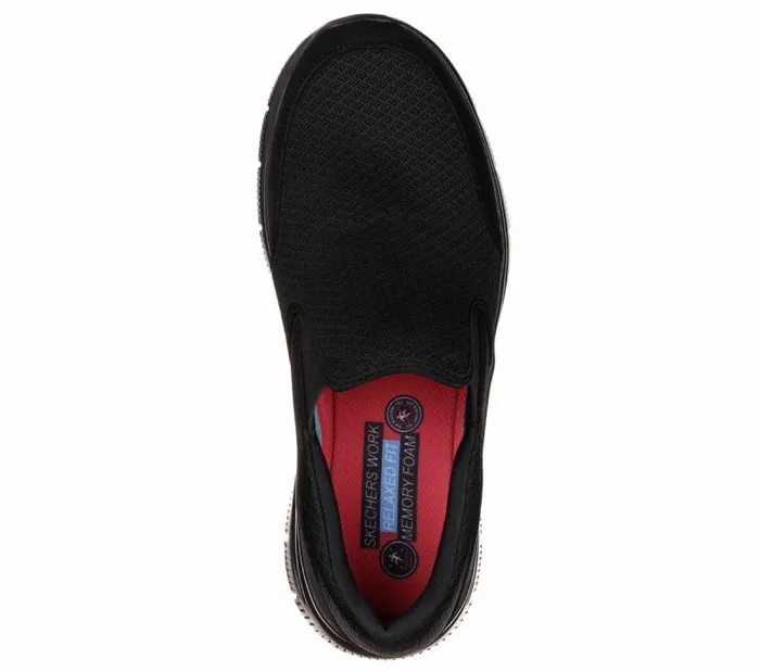 Skechers Work Relaxed Fit Flex Advantage 8211 McAllen SR Black Men SlipOns Skechers Work Relaxed Fit Flex Advantage 8211 McAllen SR Black Men SlipOns