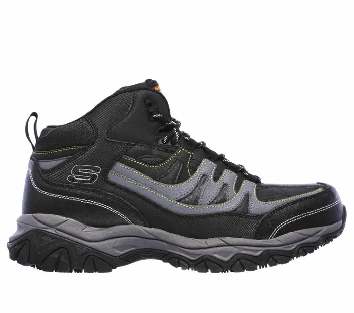 Skechers Work Relaxed Fit Holdredge 8211 Rebem ST Black Charcoal Men Boots