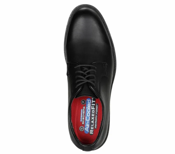 Skechers Work Relaxed Fit Rylon SR Black Men Lace Up Skechers Work Relaxed Fit Rylon SR Black Men Lace Up