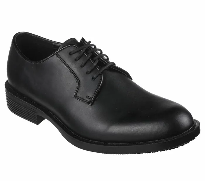 Skechers Work Relaxed Fit Rylon SR Black Men Lace Up Skechers Work Relaxed Fit Rylon SR Black Men Lace Up