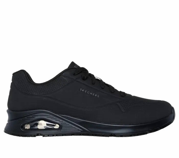 Skechers Work Relaxed Fit Uno SR 8211 Sutal Black Men Lace Up