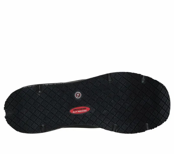 Skechers Work Relaxed Fit Uno SR 8211 Sutal Black Men Lace Up