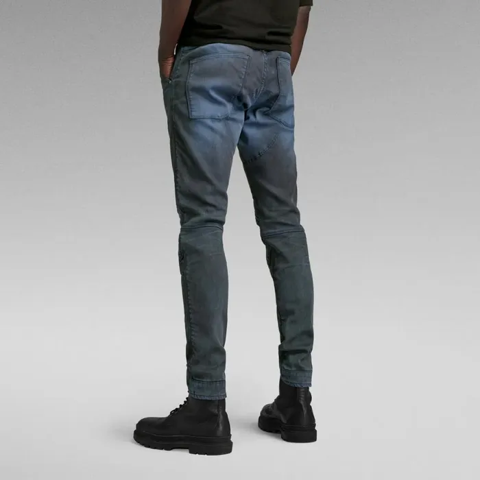 Skinny Men GStar RAW 5620 3D Zip Knee Skinny Jeans 3d Lead Cobler