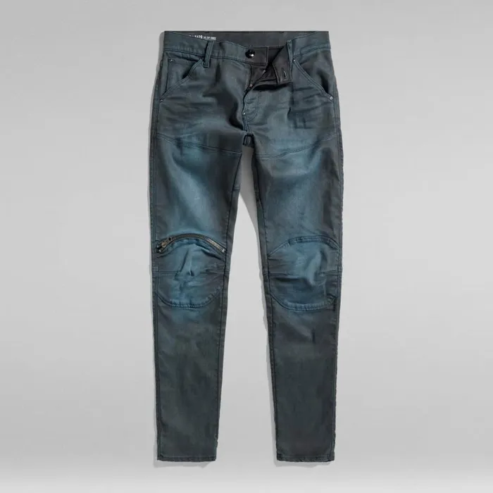 Skinny Men GStar RAW 5620 3D Zip Knee Skinny Jeans 3d Lead Cobler