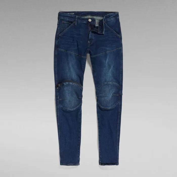 Skinny Men GStar RAW 5620 3D Zip Knee Skinny Jeans Dark Aged