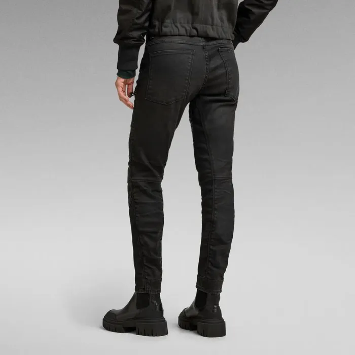 Skinny Men GStar RAW Air Defence Zip Skinny Jeans Dry Waxed Basalt