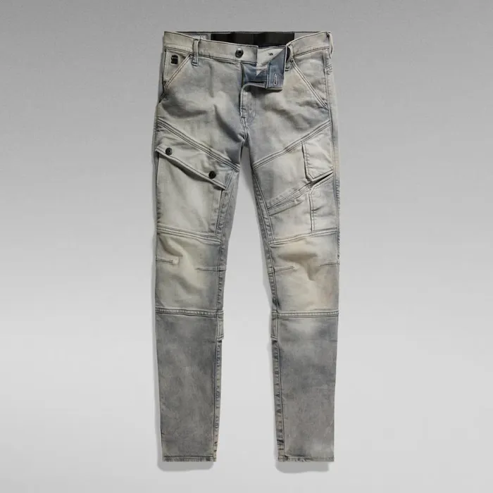 Skinny Men GStar RAW Airblaze 3D Skinny Jeans Antic Faded Radium