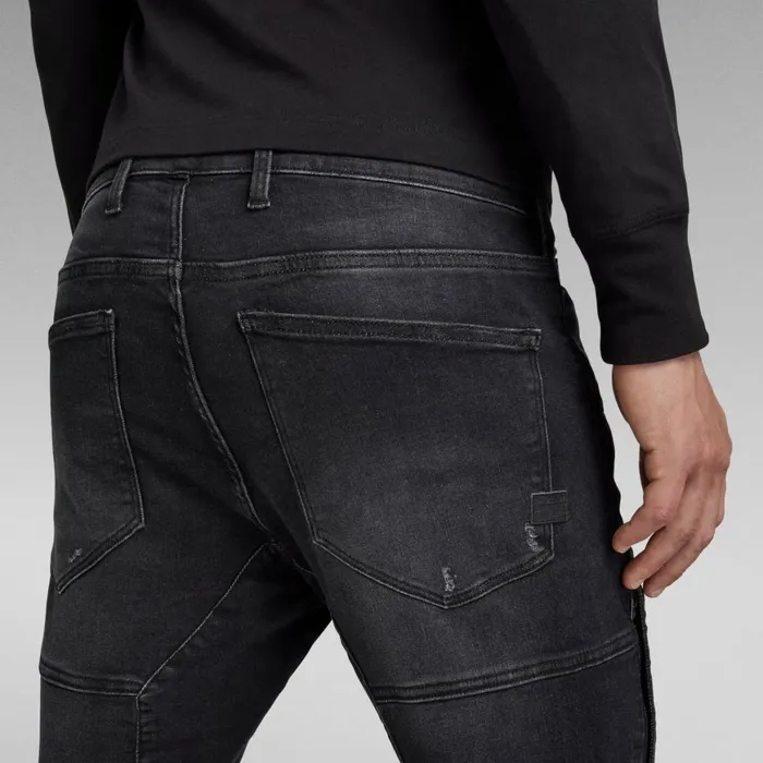 Skinny Men GStar RAW Rackam 3D Skinny Jeans Medium Aged Grey Destroy