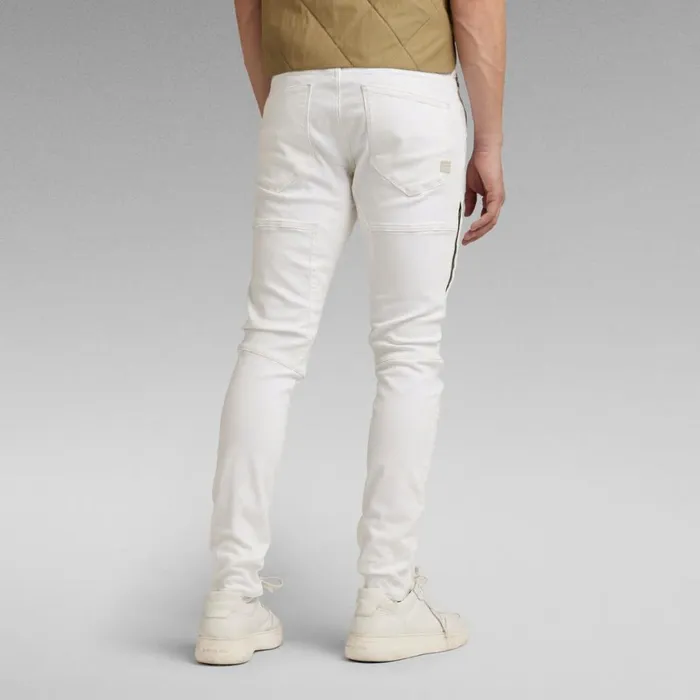 Skinny Men GStar RAW Rackam 3D Skinny Jeans White