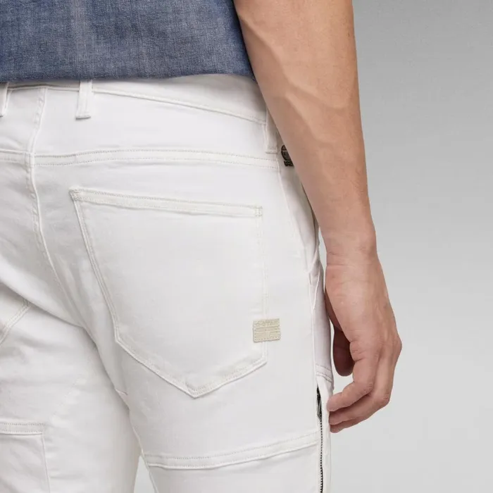 Skinny Men GStar RAW Rackam 3D Skinny Jeans White