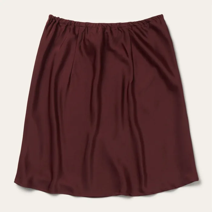 Skirts and Shorts Women Stetson Wine Satin Skirt Red