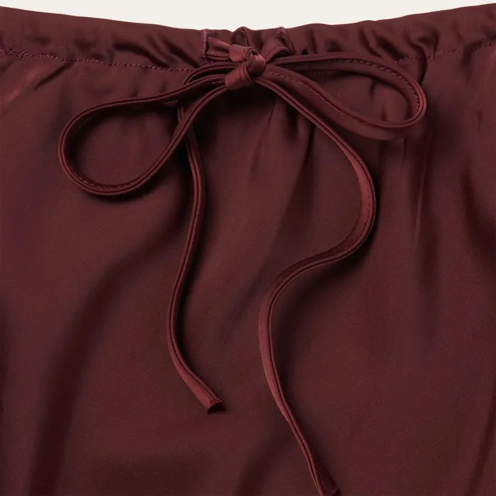 Skirts and Shorts Women Stetson Wine Satin Skirt Red