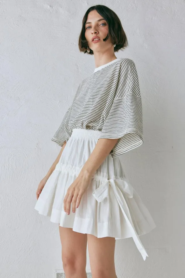 Skirts Women VRG GRL Lily Mini Skirt White
