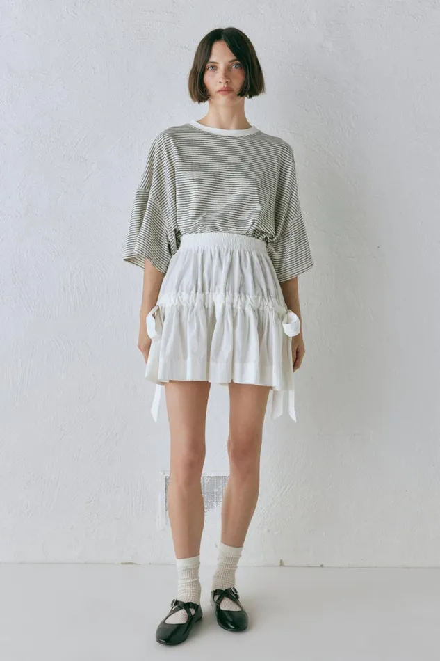 Skirts Women VRG GRL Lily Mini Skirt White Skirts Women VRG GRL Lily Mini Skirt White