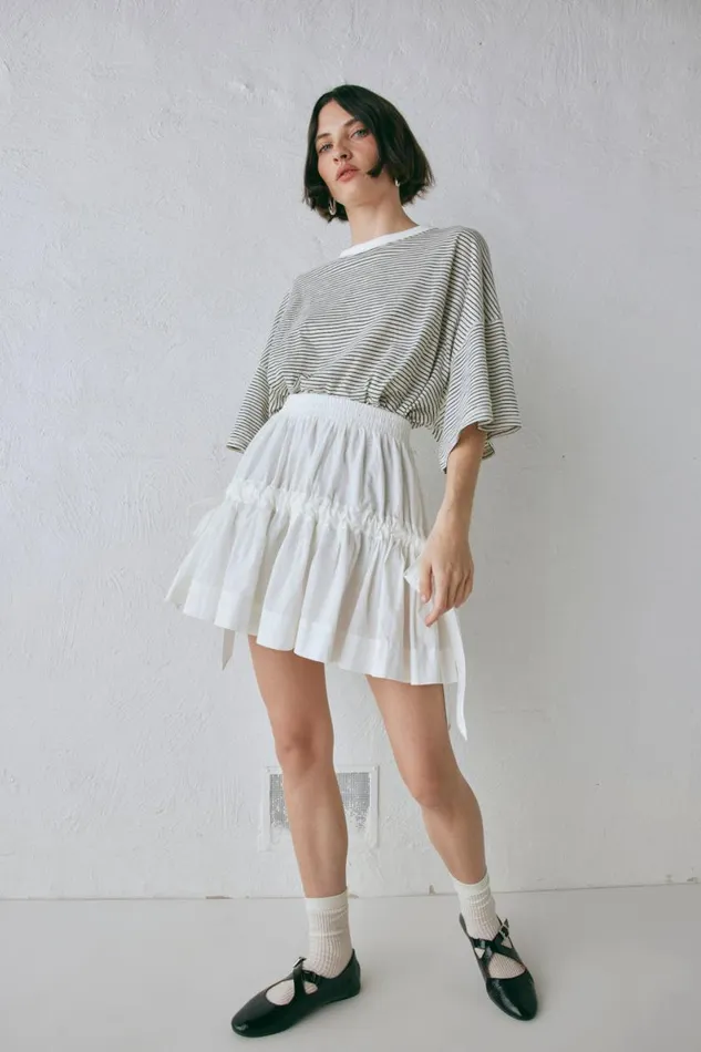 Skirts Women VRG GRL Lily Mini Skirt White Skirts Women VRG GRL Lily Mini Skirt White