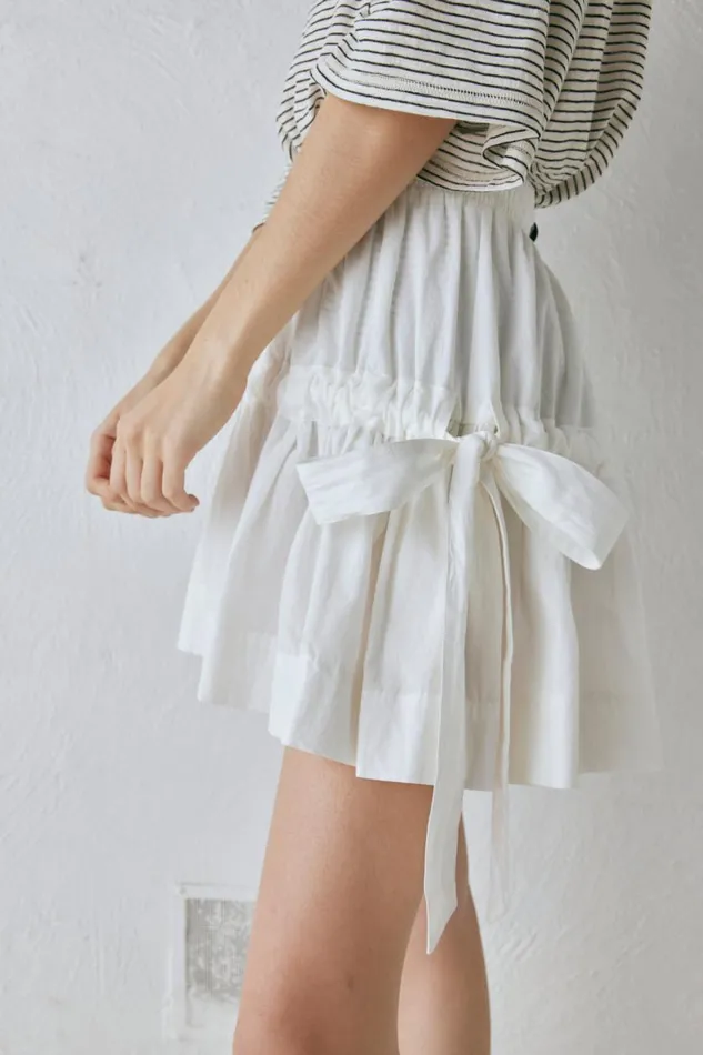 Skirts Women VRG GRL Lily Mini Skirt White Skirts Women VRG GRL Lily Mini Skirt White